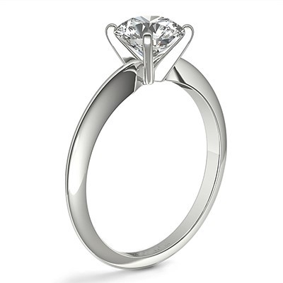 1.22ct Round Diamond Engagement  Ring (Ideal-Cut H-Color VS2-Clarity) Classic  Solitaire 2mm Platinum· 